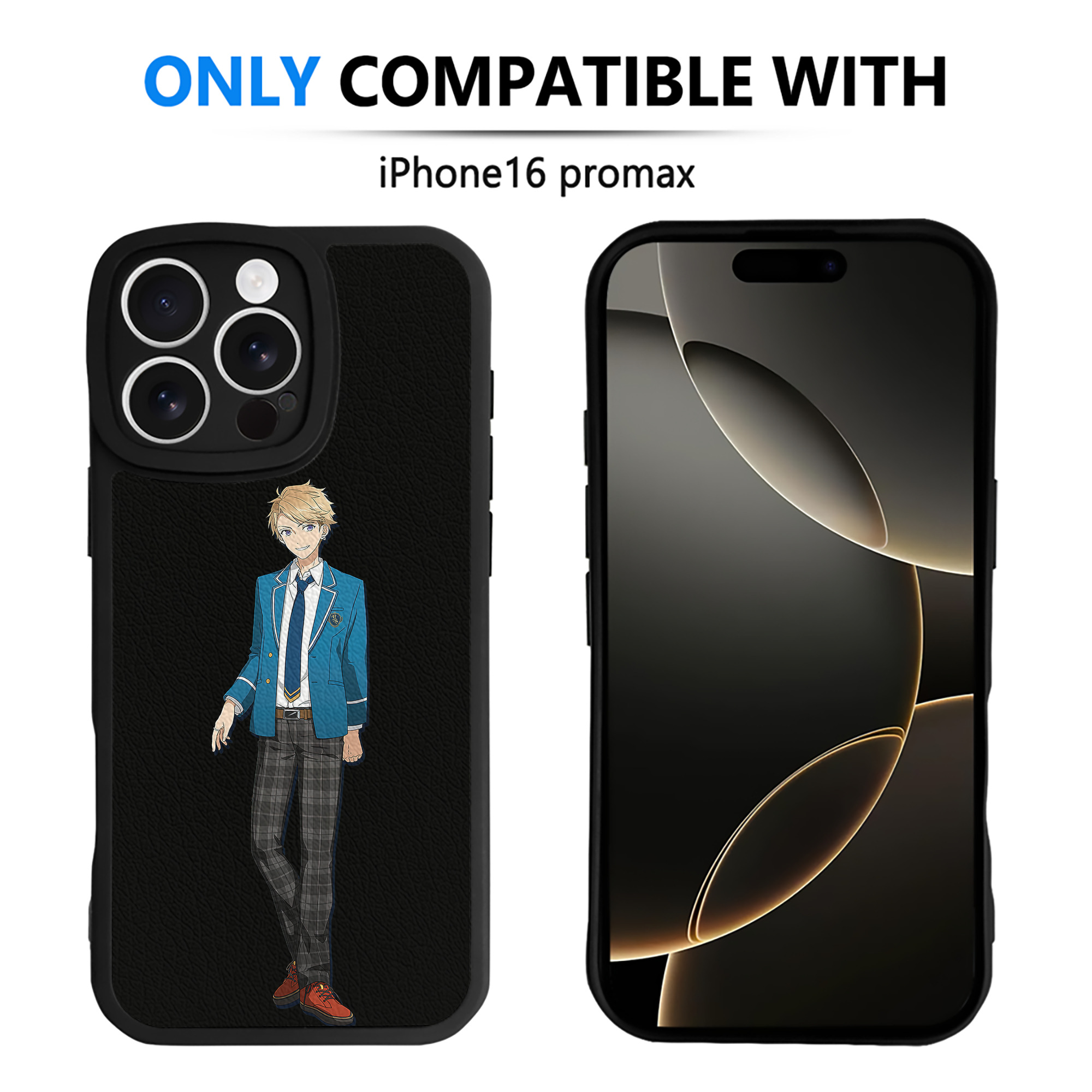 （画像用） あんさんぶるスターズ! Ensemble Stars 【iPhone 16シリーズ対応】シリコンスマホケース（レザー調） 材質：シリコン